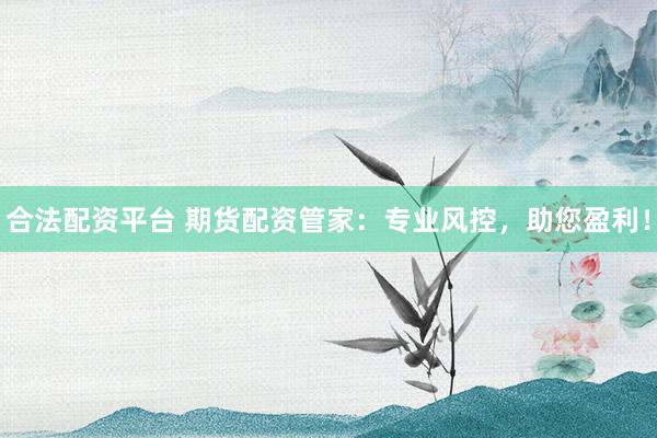合法配资平台 期货配资管家：专业风控，助您盈利！